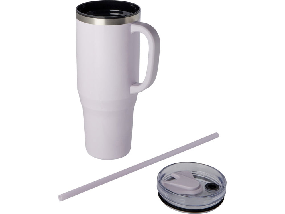 Eco Tumbler – Stainless Steel Insulated Mug with Straw | Thermobecher aus Edelstahl mit Strohhalm