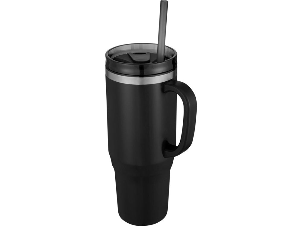 Eco Tumbler – Stainless Steel Insulated Mug with Straw | Thermobecher aus Edelstahl mit Strohhalm