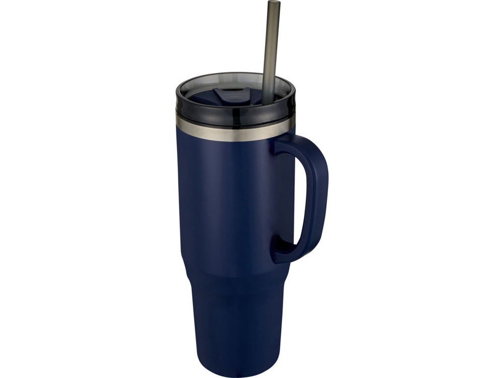 Eco Tumbler – Stainless Steel Insulated Mug with Straw | Thermobecher aus Edelstahl mit Strohhalm